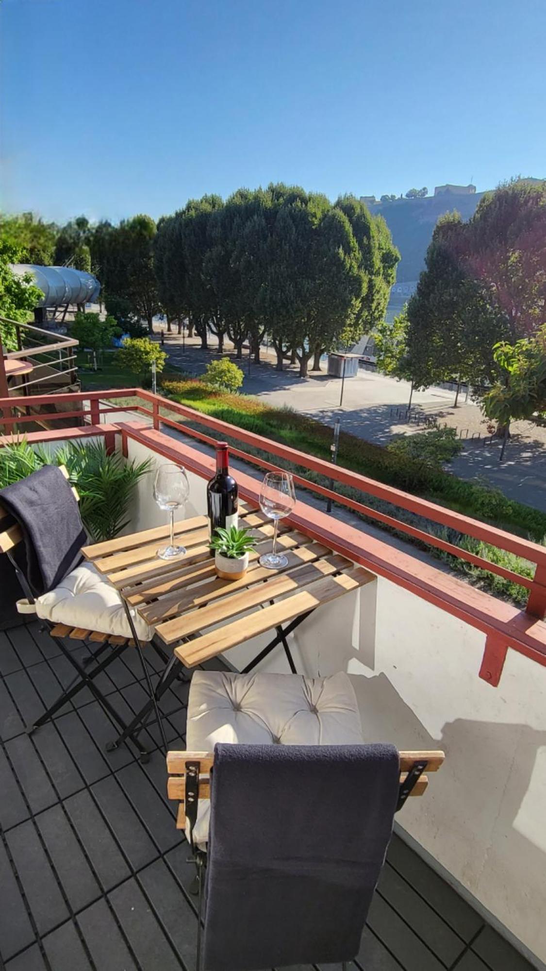 Apartment Mit Balkon Am Rhein Koblenz  Exteriör bild